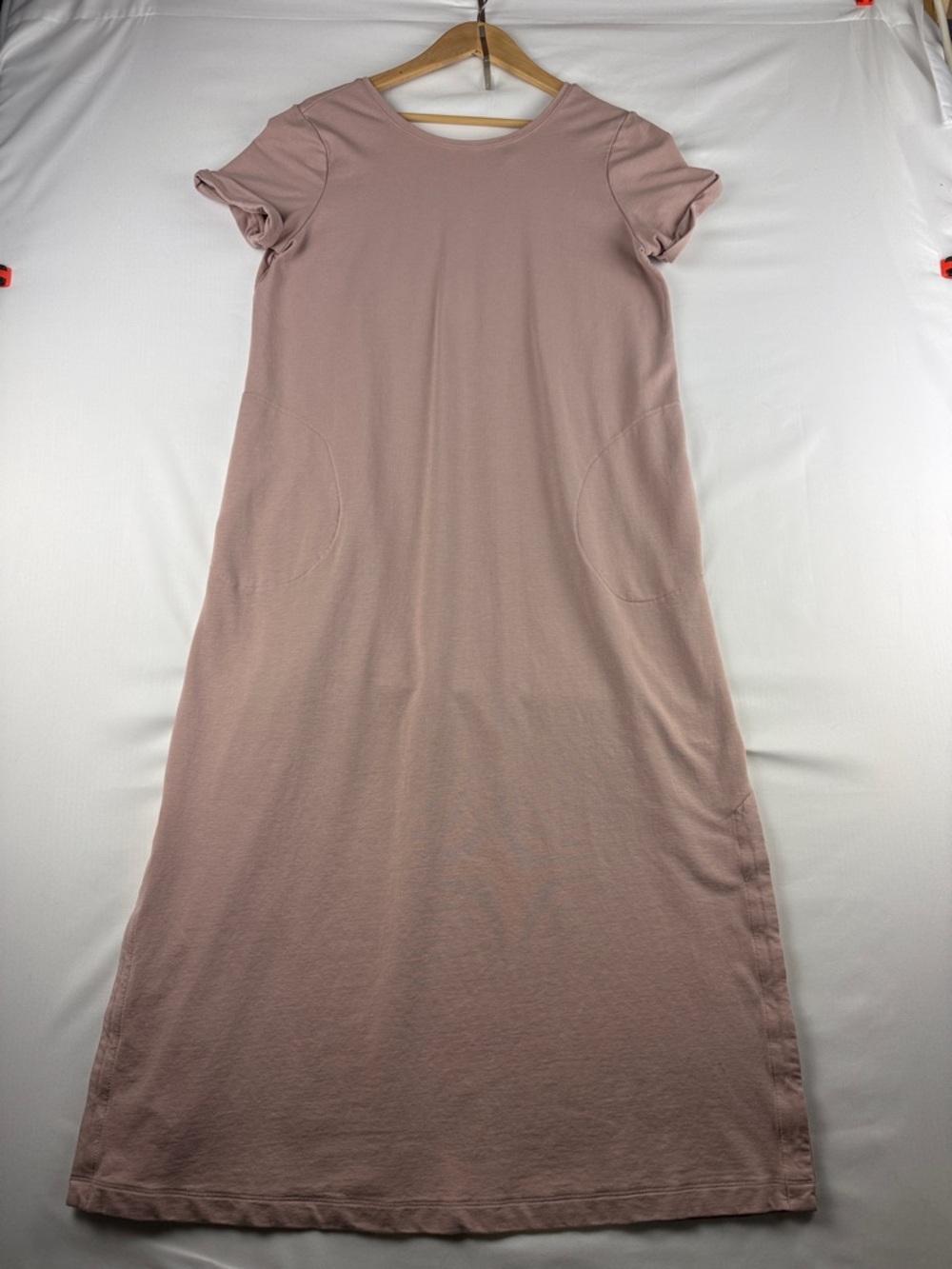 Women’s Short Sleeve Midi Dress in Dusty Rose
